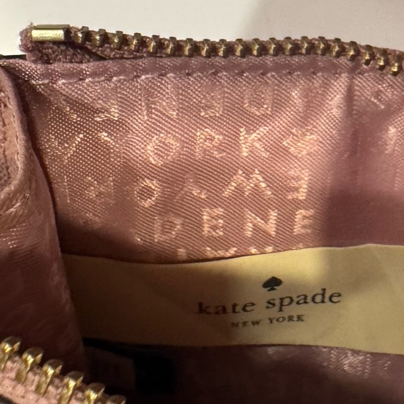 KATE SPADE Dusty Pink Gold Key Ring Card Holder - Picture 5 of 12